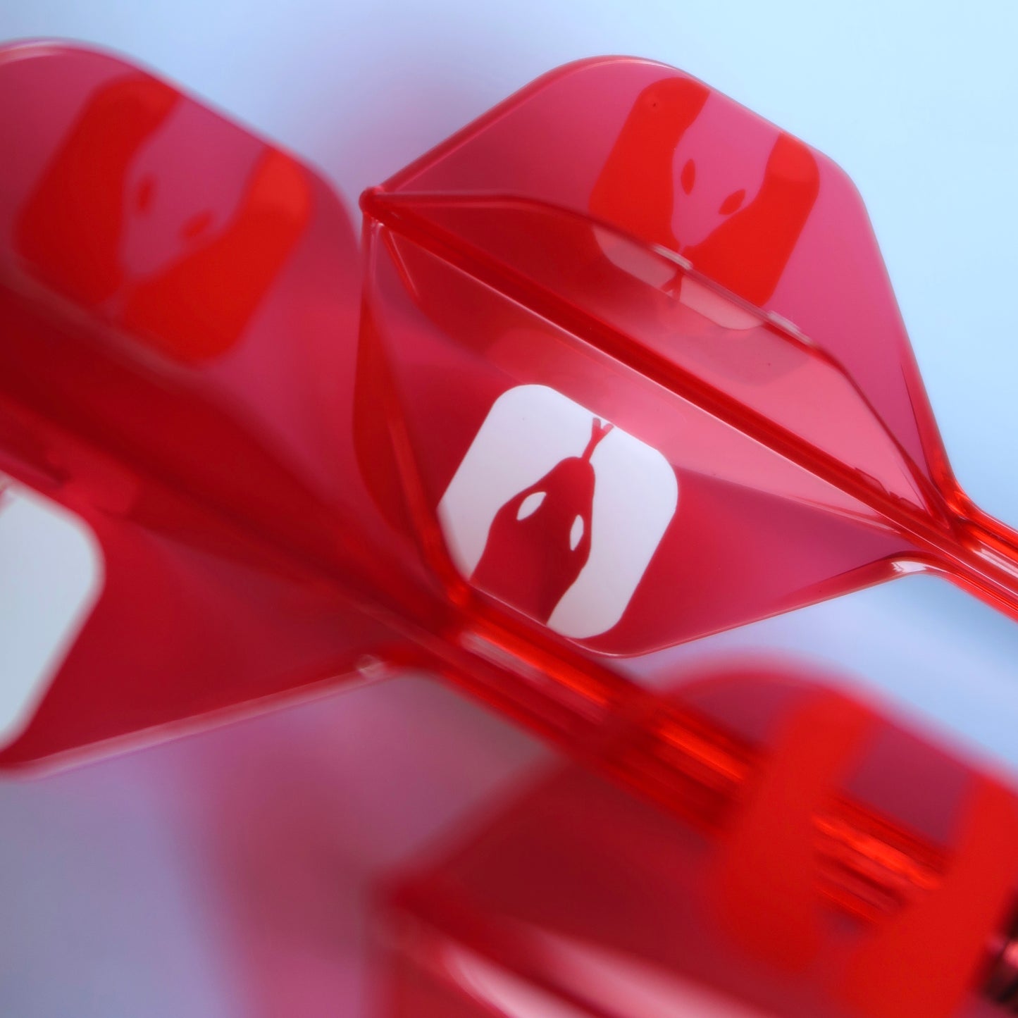 Nathan Aspinall inspired red K Flex integrated dart flight and shaft combo with snake design